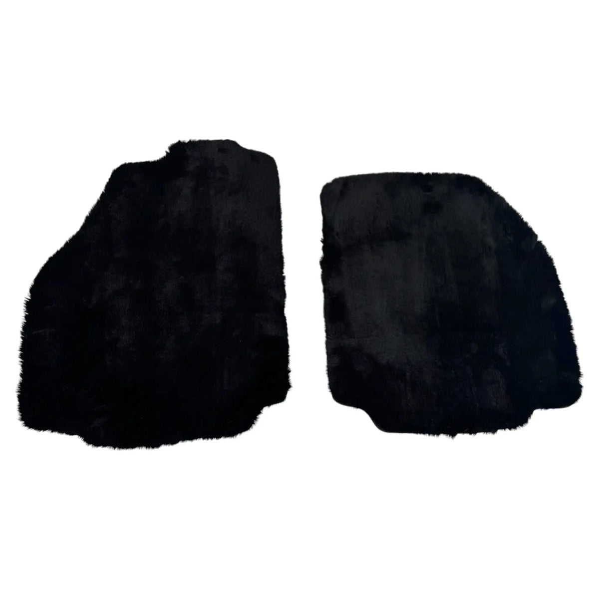 Black Sheepskin Floor Mats for Ferrari 488 Spider (2016-2022)