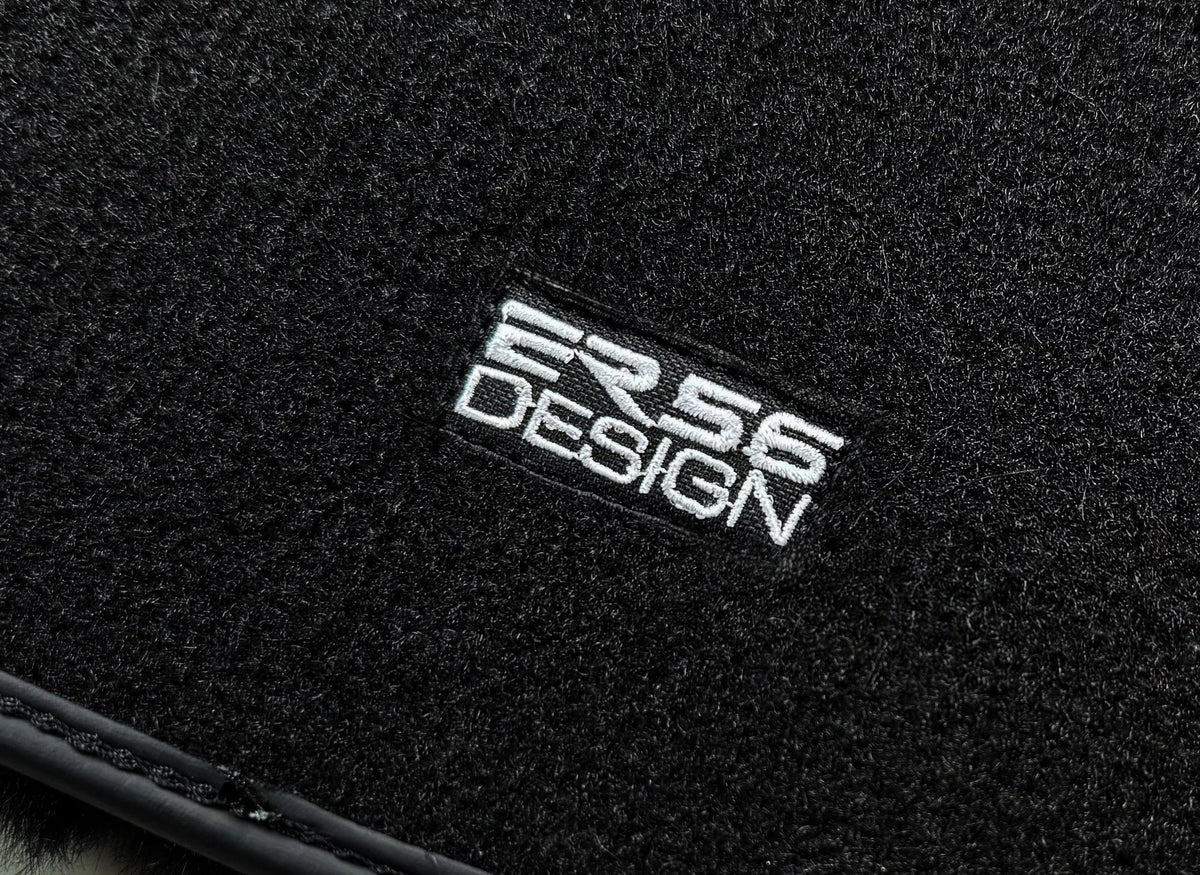 Black Sheepskin Floor Mats for Rolls-Royce Ghost Series I (2010–2020) No Steps Edition