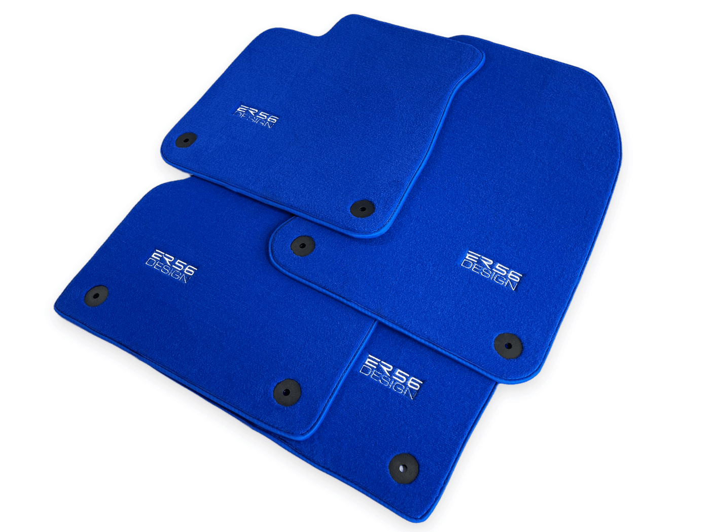 Blue Floor Mats for Audi A3 - 5-door Sedan (MHEV) Mild Hybrid Electric Vehicle (2021 - 2024) | ER56 Design - AutoWin