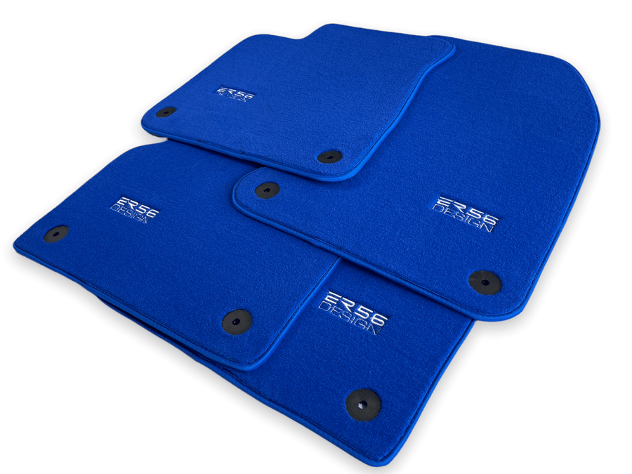 Blue Floor Mats for Audi A4 - B5 Sedan (1995 - 1999) | ER56 Design - AutoWin