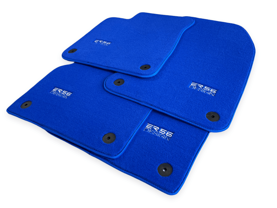 Blue Floor Mats for Audi A4 - B8 Avant (2008-2015) | ER56 Design - AutoWin