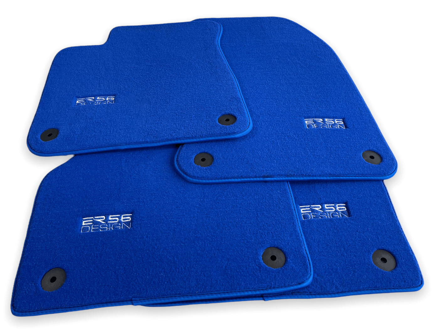 Blue Floor Mats for Audi A4 - B9 Allroad Quattro (2016-2020) | ER56 Design - AutoWin