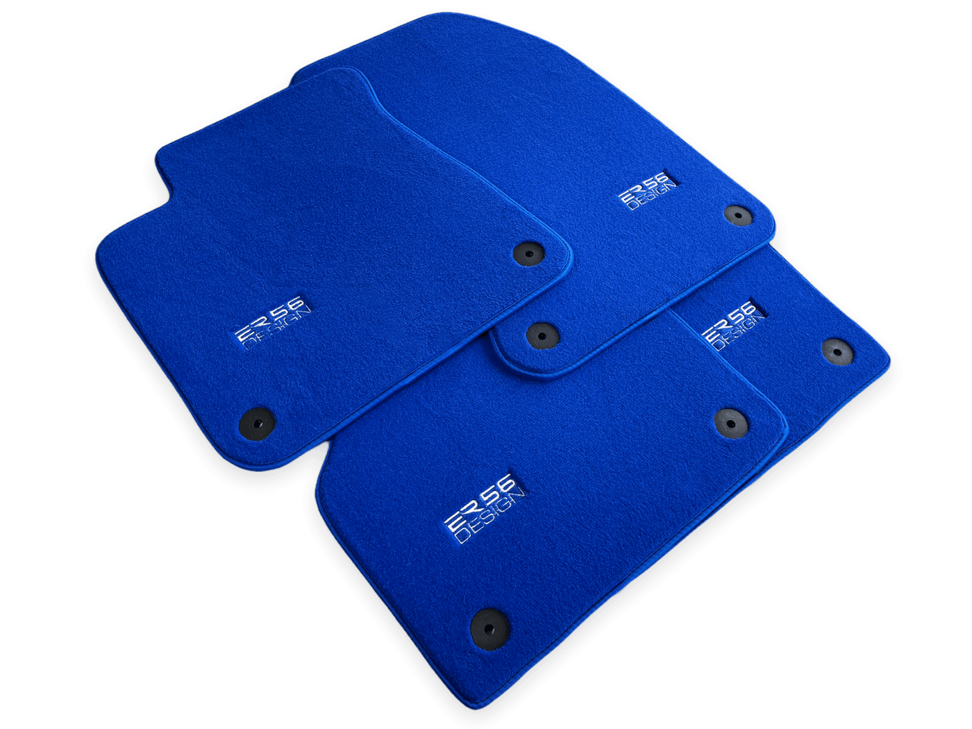 Blue Floor Mats for Audi A4 - B9 Avant (2018-2019) | ER56 Design - AutoWin