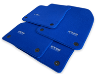 Blue Floor Mats for Audi A6 - C6 Avant Facelift (2008-2011) | ER56 Design - AutoWin