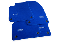 Blue Floor Mats for Audi A6 - C6 Sedan Facelift (2008-2011) | ER56 Design - AutoWin