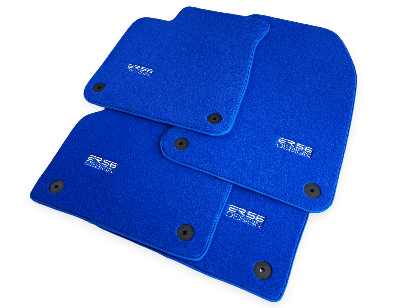 Blue Floor Mats for Audi A8 D3 Long (2002-2010) | ER56 Design - AutoWin