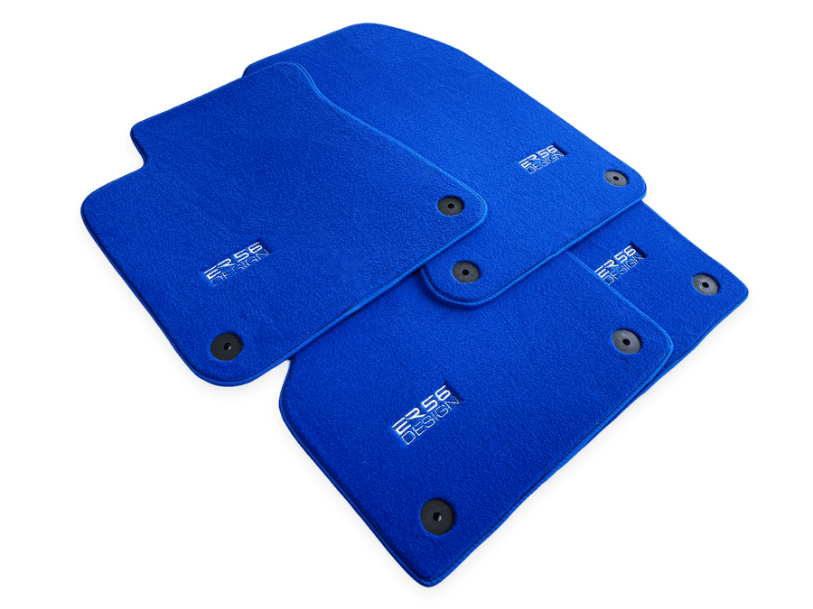 Blue Floor Mats for Audi A8 D5 Long (2017-2023) | ER56 Design - AutoWin