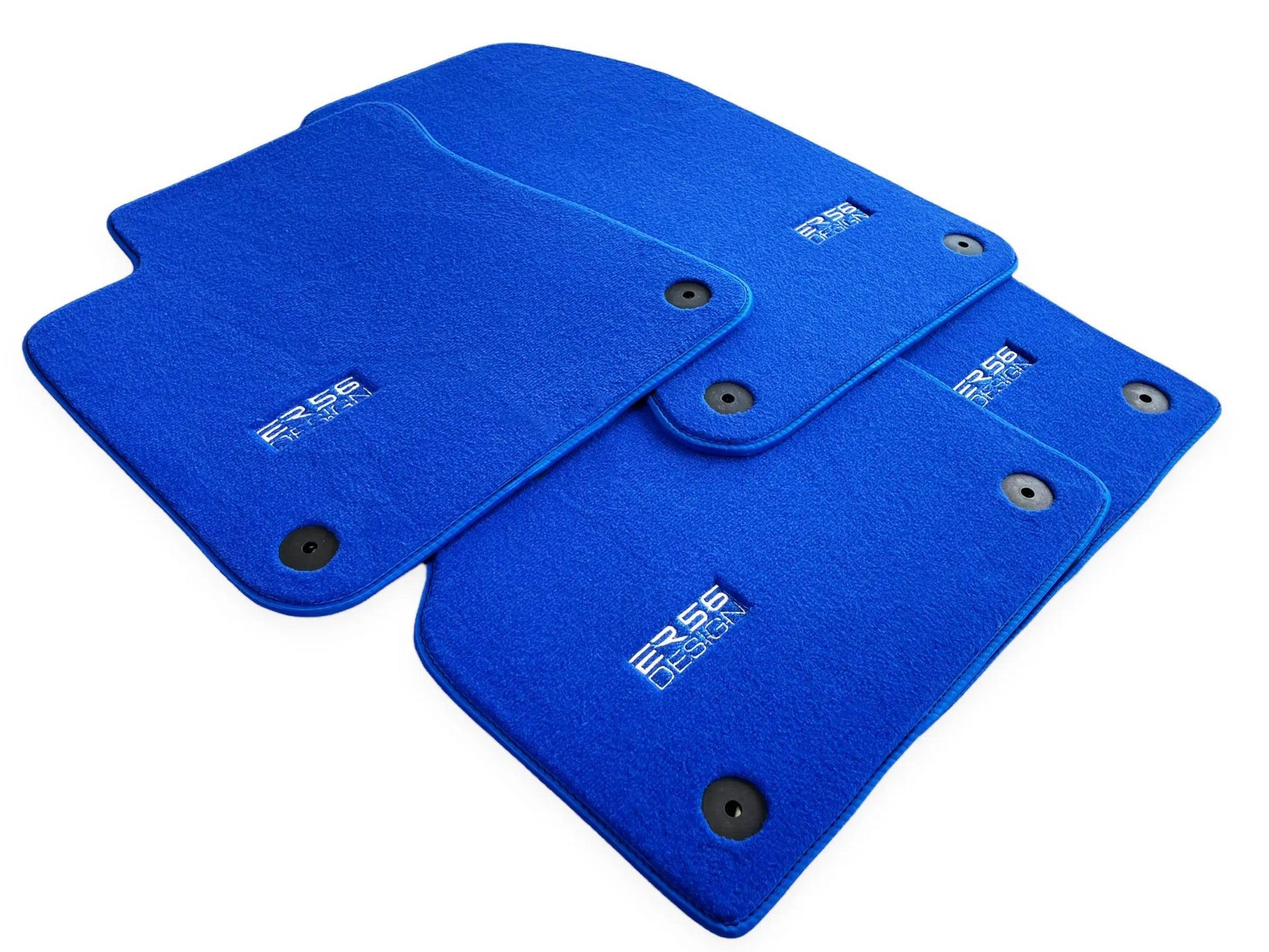 Blue Floor Mats for Audi Q5 8R Hybrid (2008-2017) | ER56 Design - AutoWin