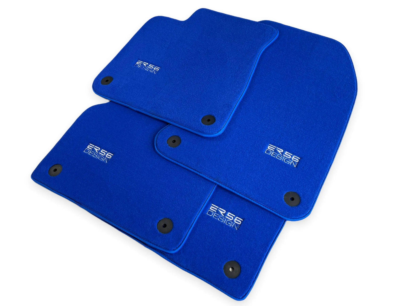 Blue Floor Mats for Audi Q5 8R Hybrid (2008-2017) | ER56 Design - AutoWin