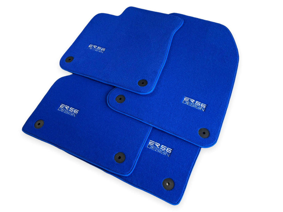Blue Floor Mats for Audi Q7 4L (2006-2015) | ER56 Design - AutoWin