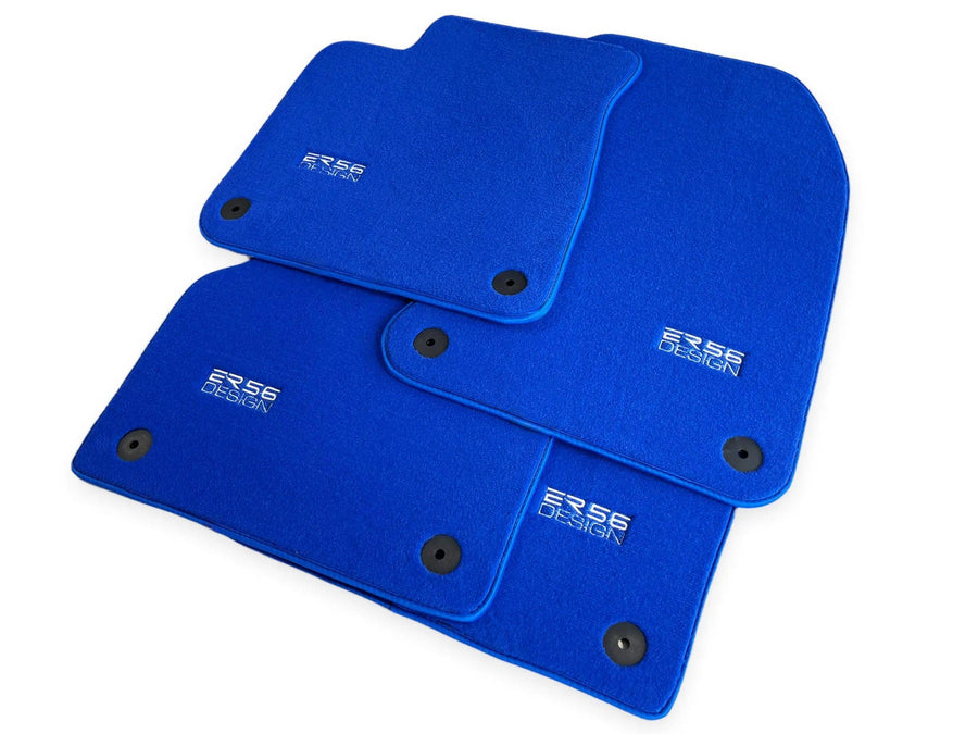 Blue Floor Mats for AudiQ3 F3 Sportback (2018-2024) | ER56 Design - AutoWin