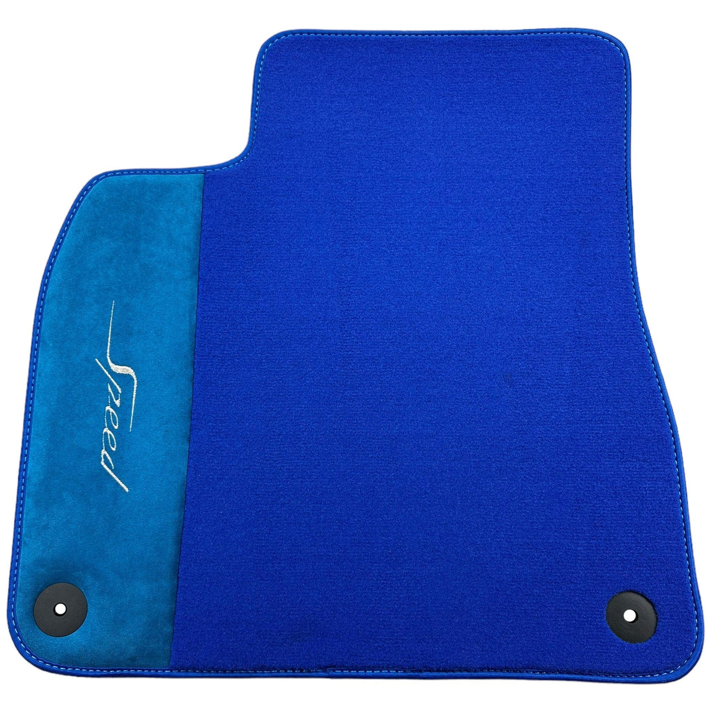 Blue Floor Mats For Bentley Flying Spur (2005-2013) with Alcantara Leather - AutoWin