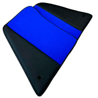 Blue Floor Mats for Ferrari 296 GTS (2022-2027) with Leather - AutoWin