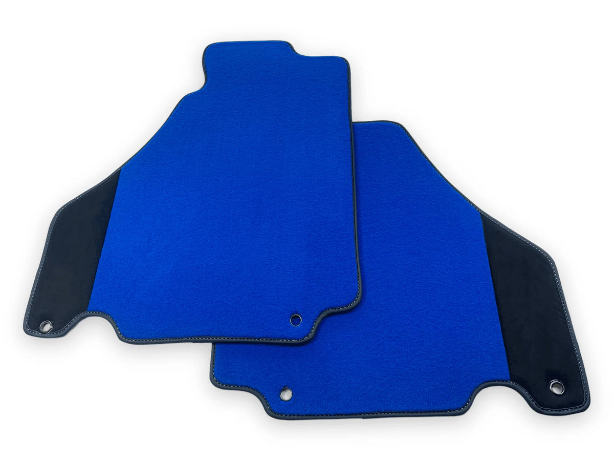 Blue Floor Mats For Ferrari 360 Modena 1999-2005 With Alcantara Leather - AutoWin