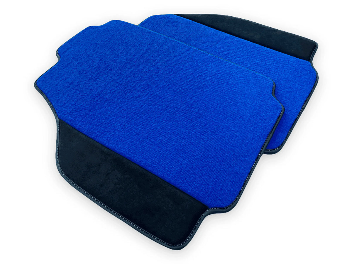 Blue Floor Mats For Ferrari 458 Speciale 2012-2015 Alcantara Leather
