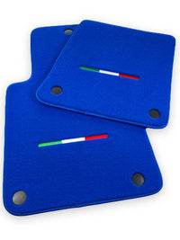 Blue Floor Mats For Ferrari 599 Coupe 2006-2012 Italian Edition - AutoWin