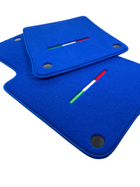 Blue Floor Mats For Ferrari 599 Coupe 2006-2012 Italian Edition - AutoWin
