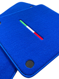 Blue Floor Mats For Ferrari 599 Coupe 2006-2012 Italian Edition - AutoWin