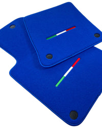 Blue Floor Mats For Ferrari 599 Coupe 2006-2012 Italian Edition - AutoWin