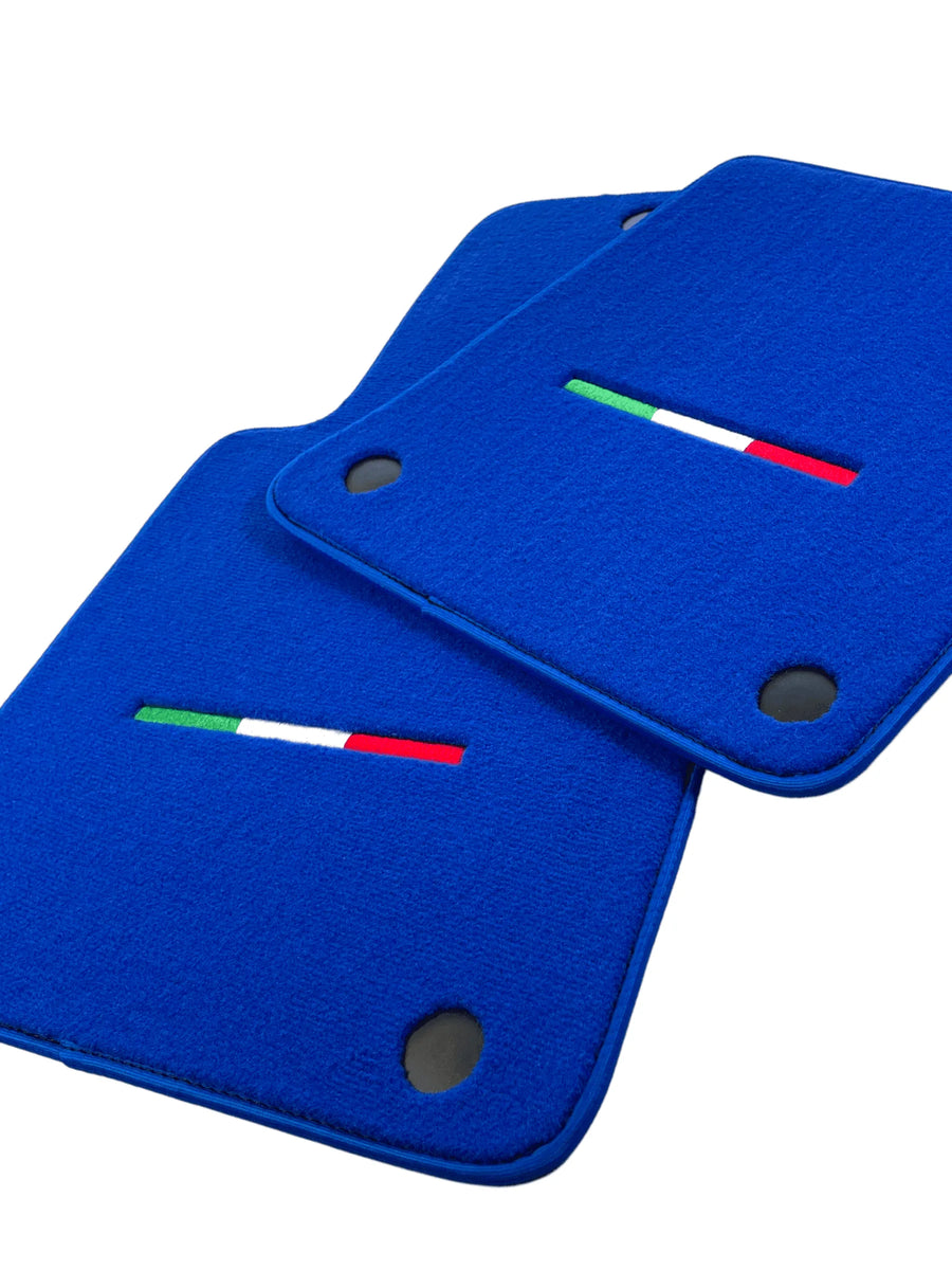 Blue Floor Mats For Ferrari 599 Coupe 2006-2012 Italian Edition - AutoWin