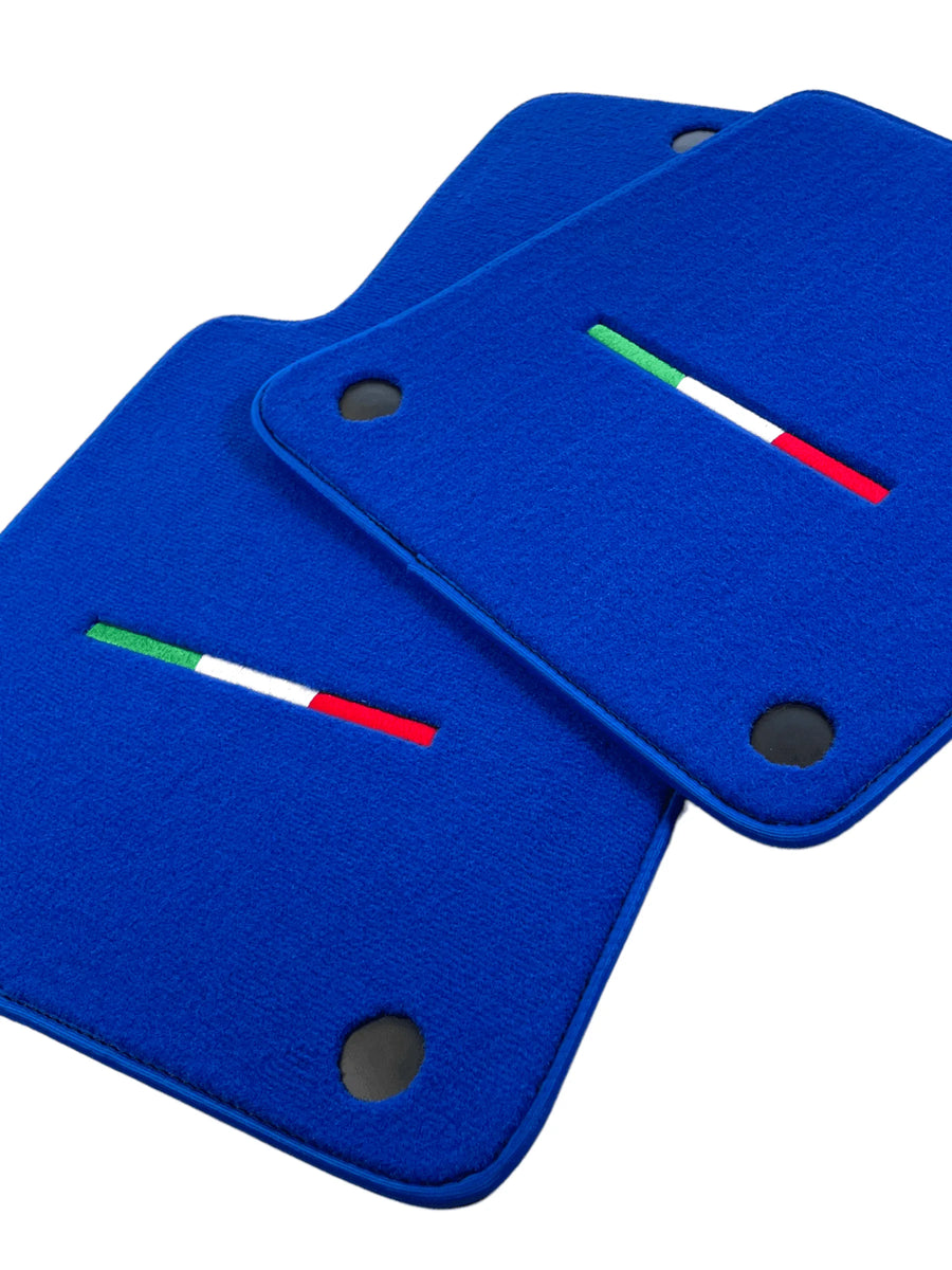 Blue Floor Mats For Ferrari 599 Coupe 2006-2012 Italian Edition - AutoWin