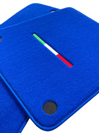 Blue Floor Mats For Ferrari 612 Scaglietti 2005-2011 Italian Edition - AutoWin
