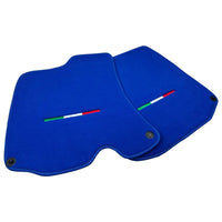 Blue Floor Mats For Ferrari Roma (2021-2027) Italian Edition - AutoWin