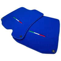 Blue Floor Mats For Ferrari Roma (2021-2027) Italian Edition - AutoWin