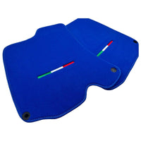 Blue Floor Mats For Ferrari Roma (2021-2027) Italian Edition - AutoWin