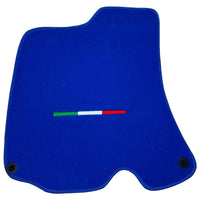 Blue Floor Mats For Ferrari Roma (2021-2027) Italian Edition - AutoWin