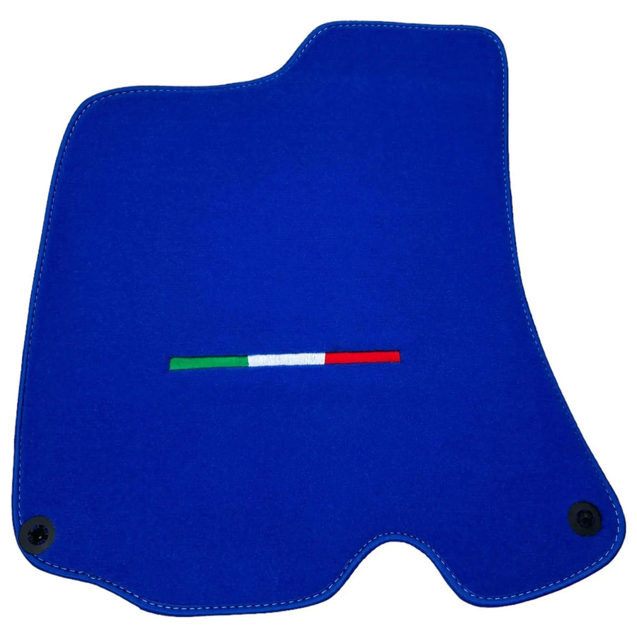 Blue Floor Mats For Ferrari Roma (2021-2027) Italian Edition - AutoWin