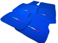 Blue Floor Mats For Maserati Coupé (2001-2007) Italy Edition - AutoWin