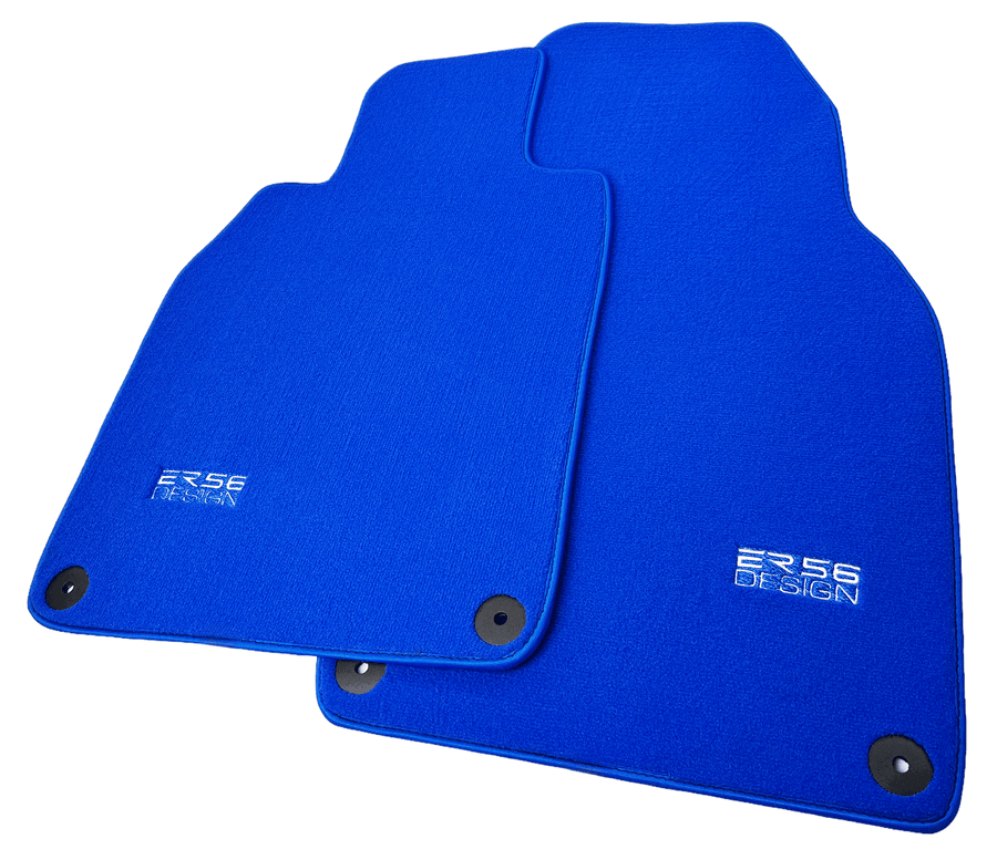 Blue Floor Mats for Porsche 718 Cayman (2017-2023) | Er56 Design - AutoWin