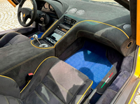 Tapetes de auto personalizables en azul para Lamborghini Diablo 1990-2001 con piel Alcantara