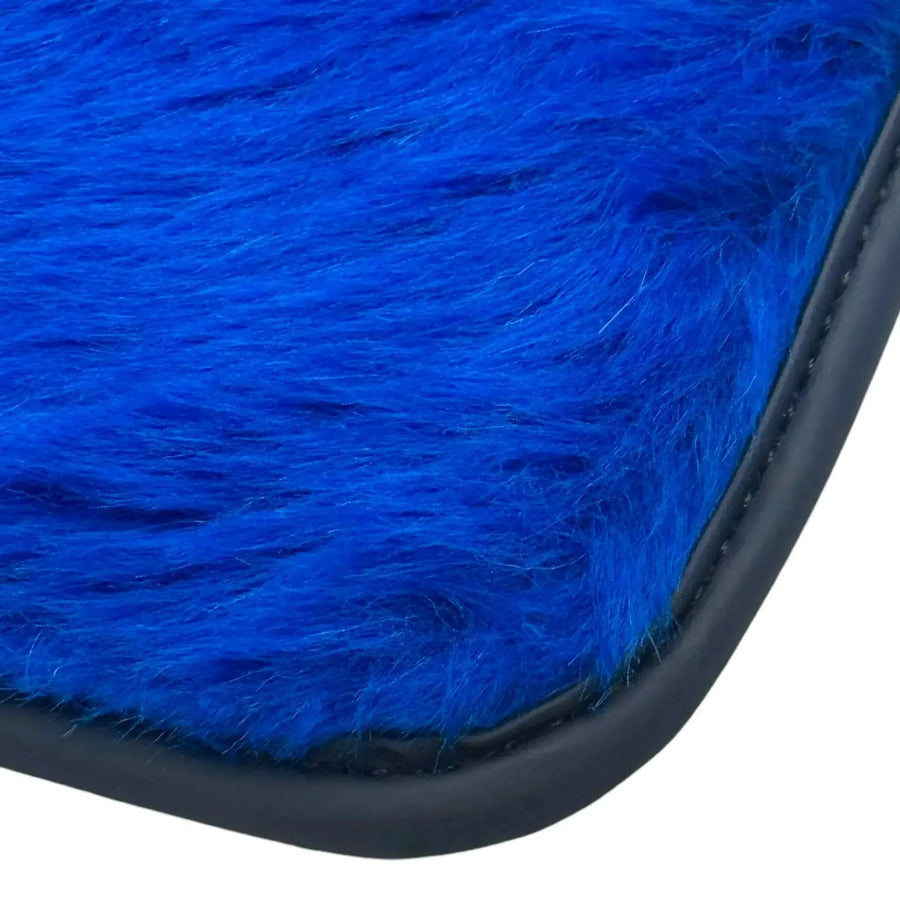 Blue Sheepskin Floor Mats for Rolls-Royce Ghost Series I (2010-2020) - AutoWin