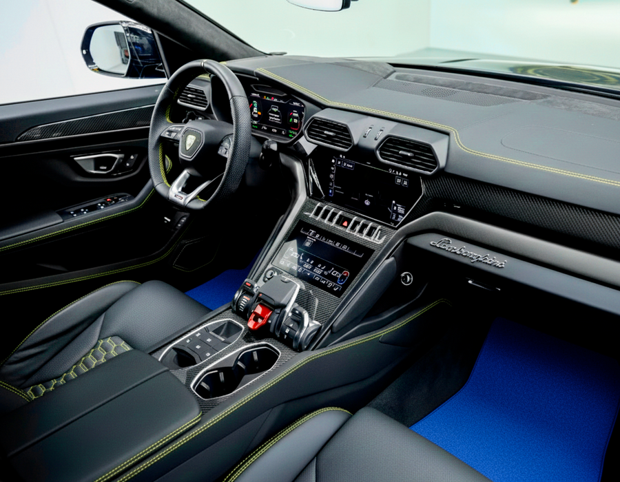 Floor Mats For Lamborghini Urus Blue Tailored Carpets - Autowin