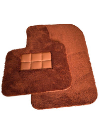 Brown Sheepskin Floor Mats For Rolls Royce Spectre (2023-2024) Er56 Design Brand - AutoWin