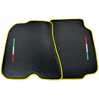 Carbon Fiber Floor Mats for Ferrari 812 Superfast | Yellow Trim