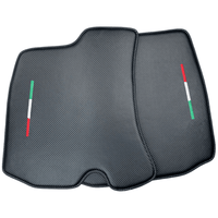 Carbon Fiber Leather Floor Mats For Ferrari Roma (2021-2024) - AutoWin