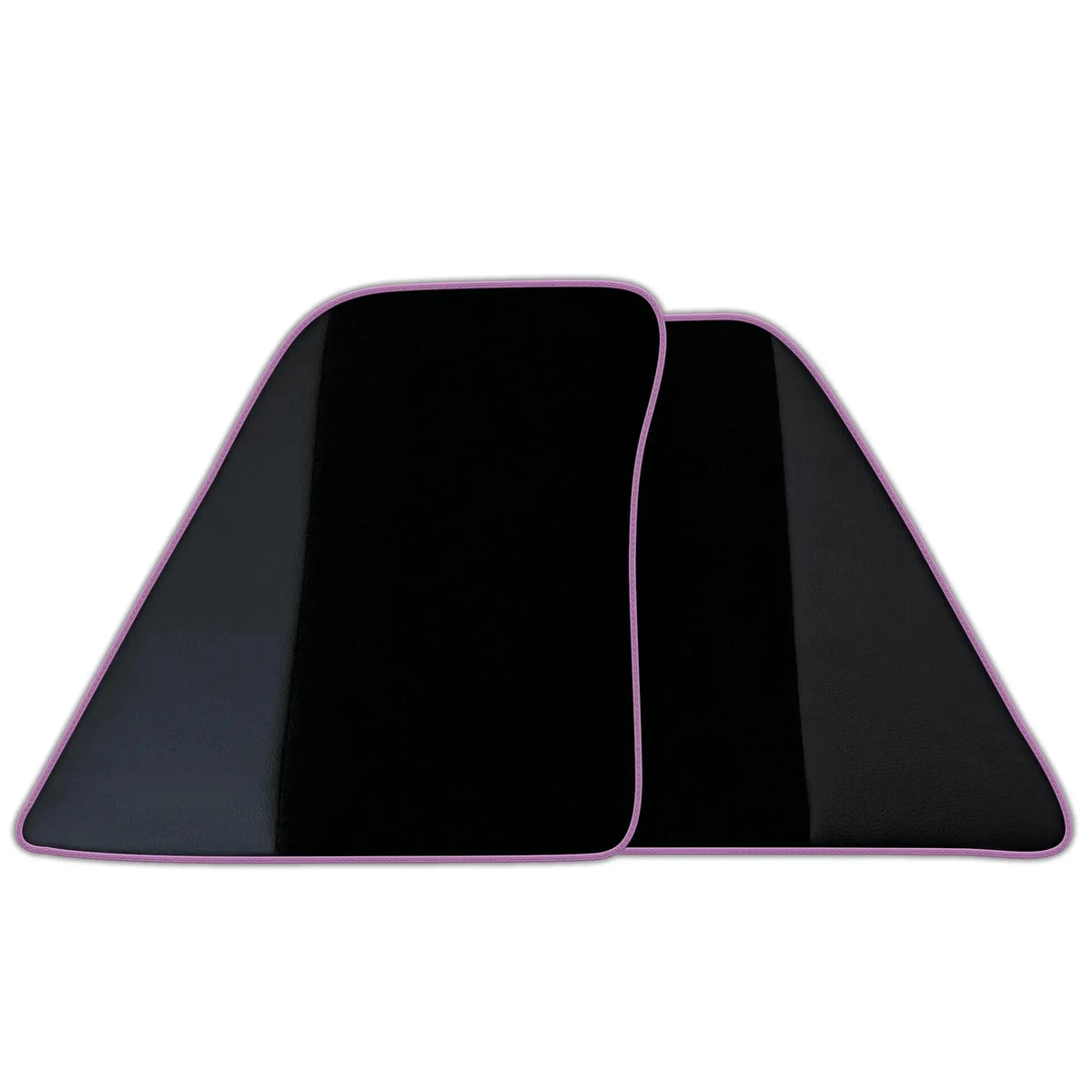 Custom Black Floor Mats for Ferrari 296 GTB (2022-2027) with Leather