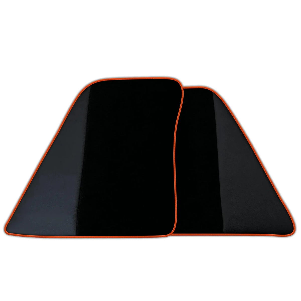 Custom Black Floor Mats for Ferrari 296 GTB (2022-2027) with Leather