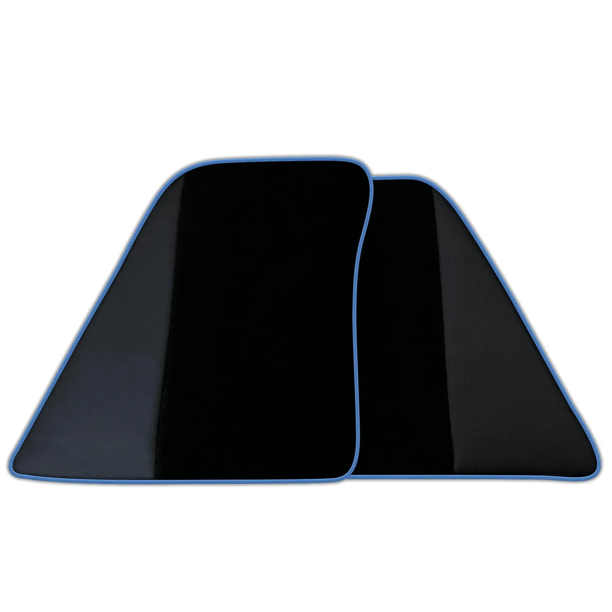 Custom Black Floor Mats for Ferrari 296 GTB (2022-2027) with Leather