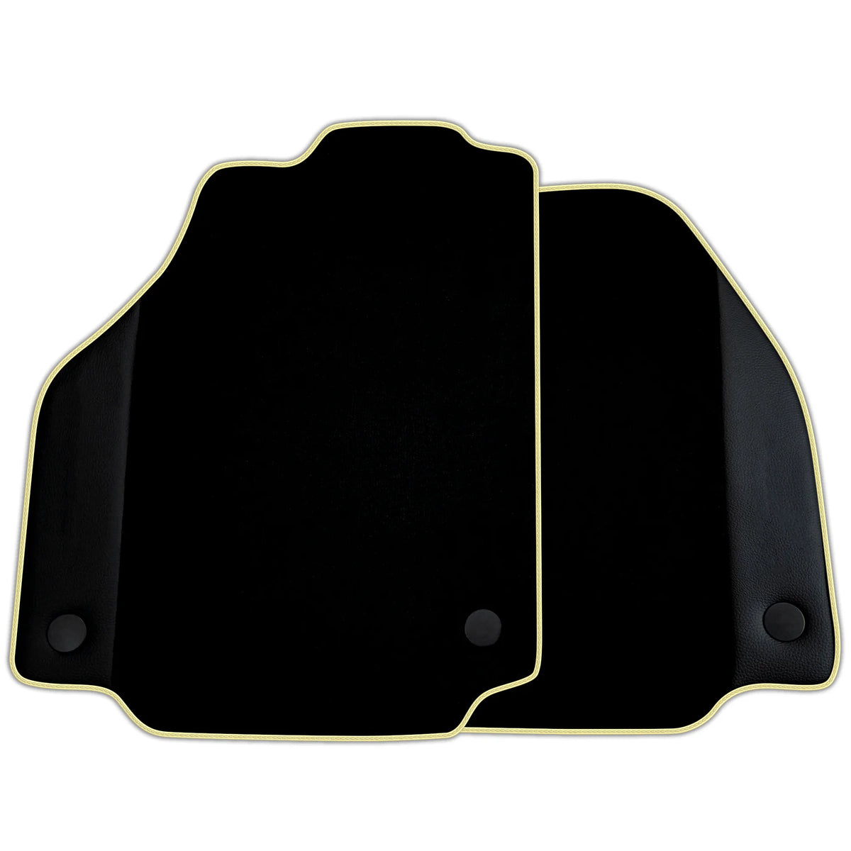 Custom Black Floor Mats for Ferrari 488 GTB (2016-2022) with Leather | Various Trim Colors
