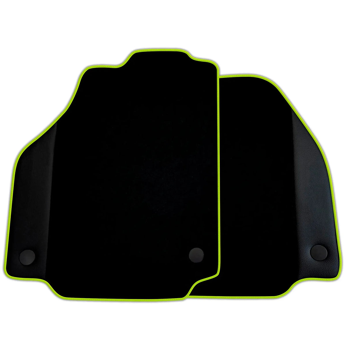 Custom Black Floor Mats for Ferrari 488 Spider (2016-2022) with Leather | Various Trim Colors
