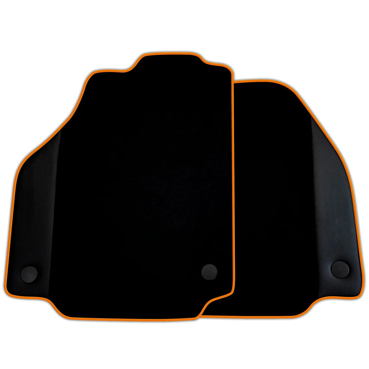 Custom Black Floor Mats for Ferrari F8 Tributo (2019-2022) with Leather | Various Trim Colors