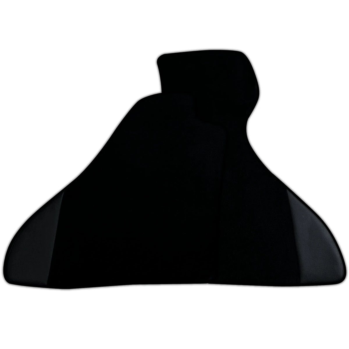 Custom Black Floor Mats for Ferrari Mondial Convertible (1983-1993) with Leather