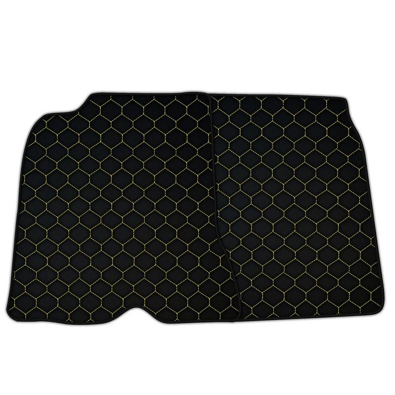 Tapis de sol sur mesure à motif hexagonal pour Ferrari