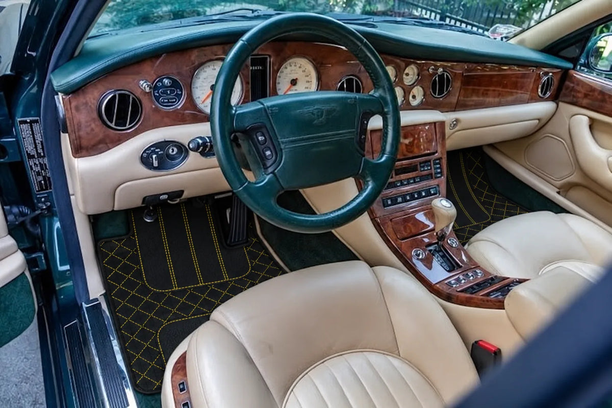 Customizable Leather Floor Mats with AW1 Pattern for Bentley Green Label (1998-2009) inside the vehicle