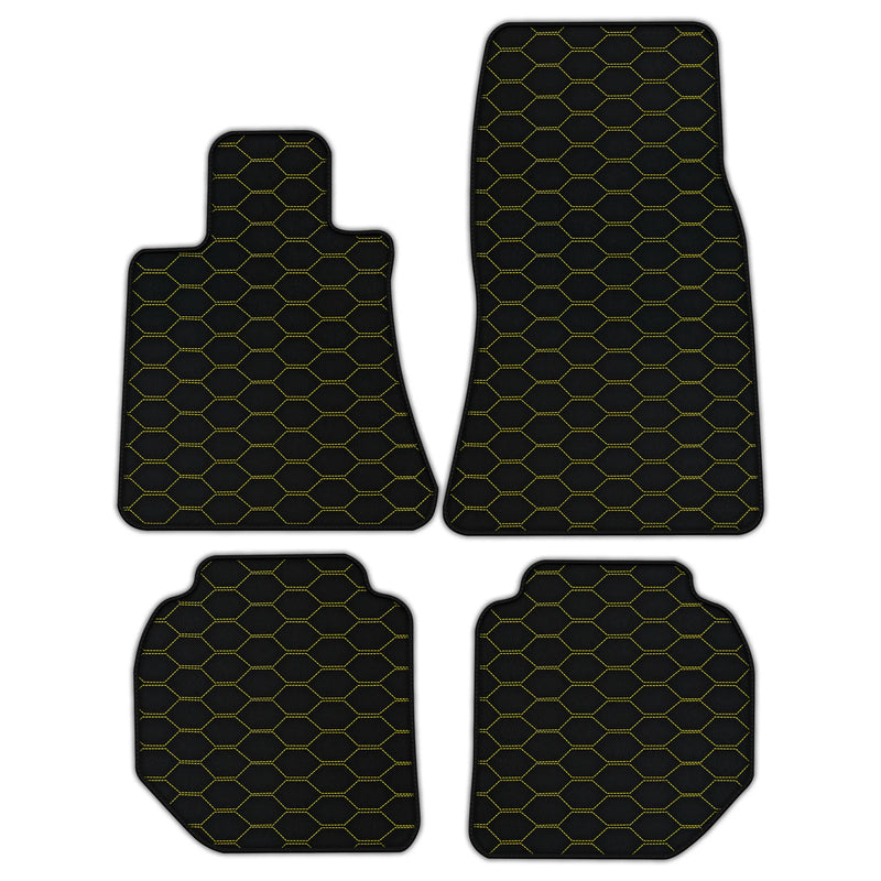 Customizable Leather Floor Mats with Divario Pattern for Rolls Royce Ghost Series II (2021–2024)