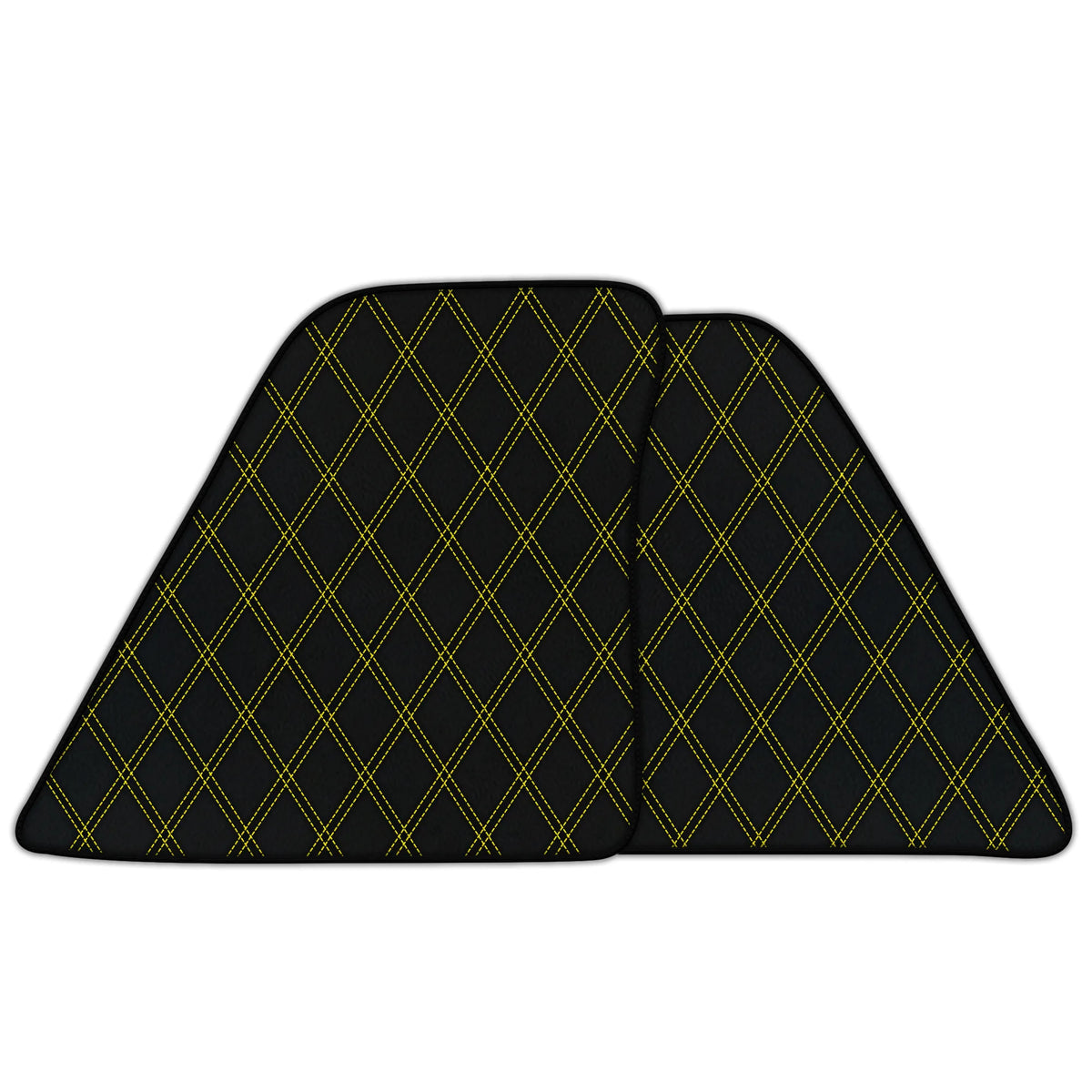 Customizable Leather Floor Mats with Double Diamond Pattern for Ferrari SF90 Stradale (2019-2024)
